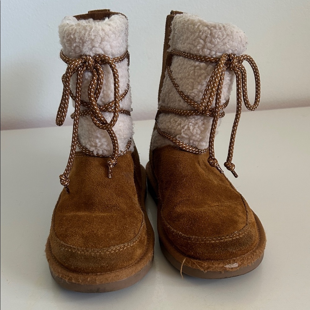 Koolaburra Brown Suede Kids Boots